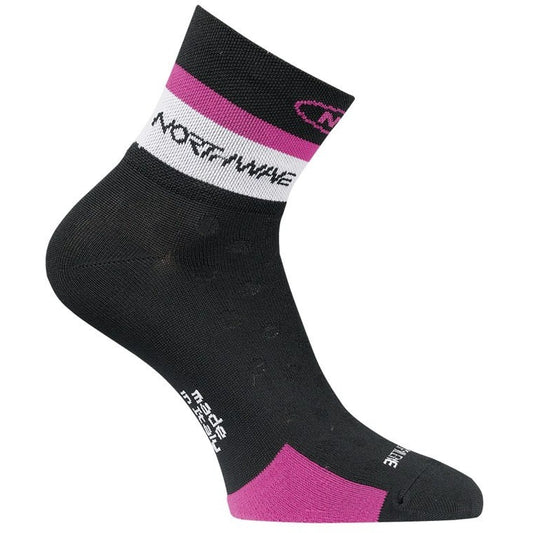 Medias Northwave Logo Women - Negro/Fuschia - Bike Center