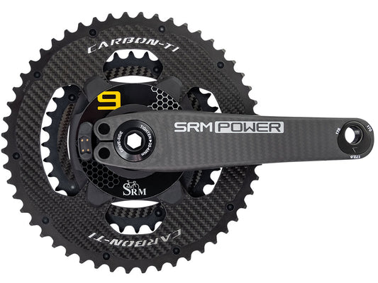 SRM Crankset PowerMeter 9, LOOK Carbon-Ti, 52/36T 172.5mm 24mm