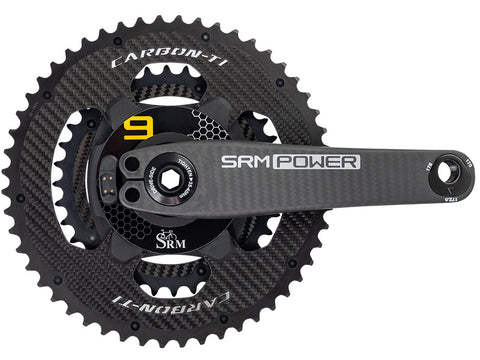 SRM Crankset PowerMeter 9, LOOK Carbon-Ti, 52/36T 172.5mm 24mm