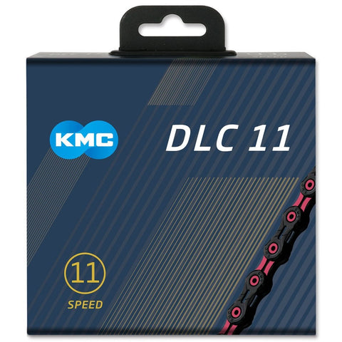 KMC X11SL SuperLight Chain: 11-speed 118 Links, DLC Black/Pink