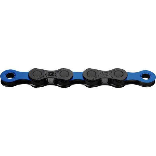 KMC DLC 12 Chain - 12-Speed, 126 Links, Black/Blue