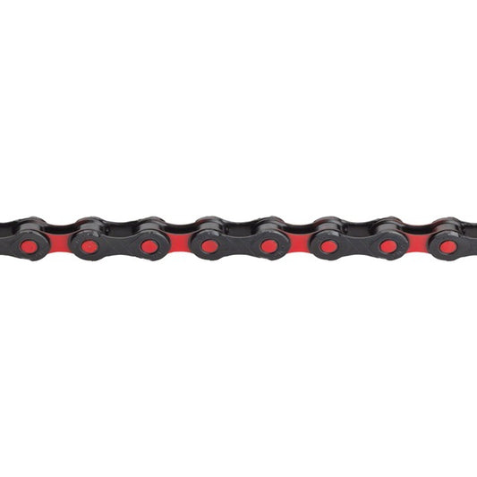 KMC DLC 12 Chain - 12-Speed, 126 Links, Black/Red