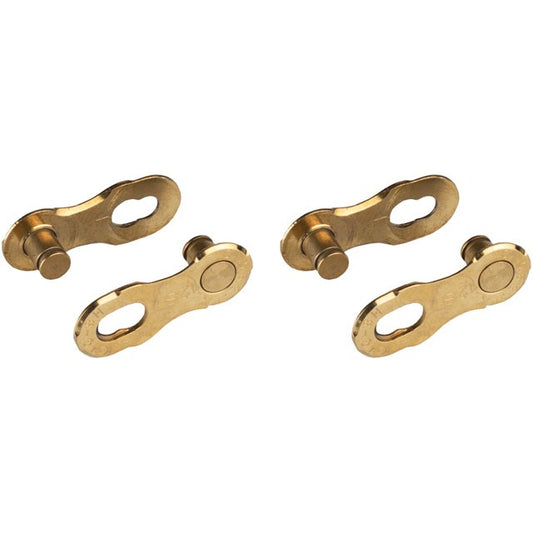 KMC MissingLink-12 Connector - 12-Speed, Ti Gold, 2 Pairs/Card