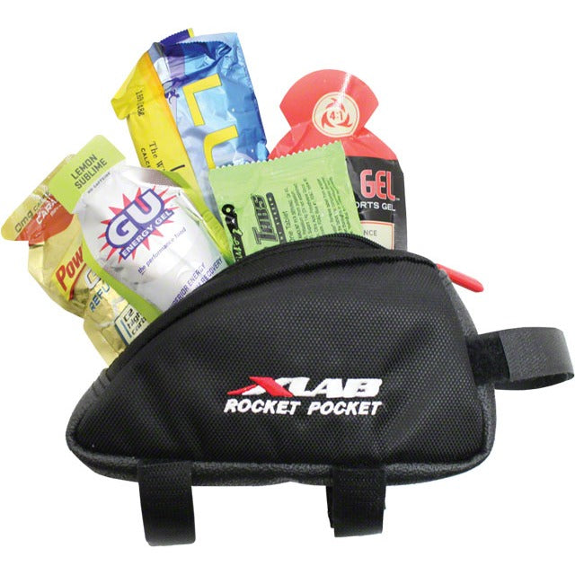 XLAB Rocket Pocket Top Tube/ Stem Bag: Black