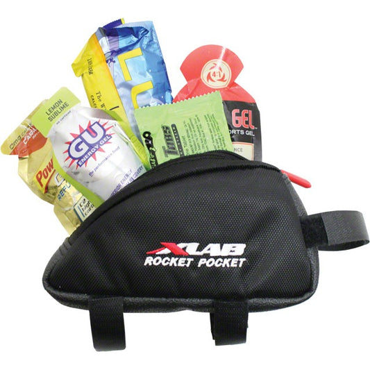 XLAB Rocket Pocket Top Tube/ Stem Bag: Black