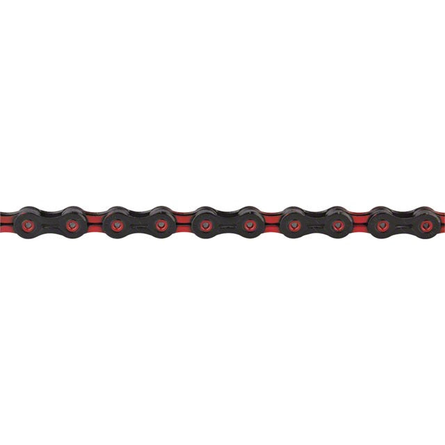 KMC DLC 11 Chain - 11-Speed, 118 Links, Black/Red
