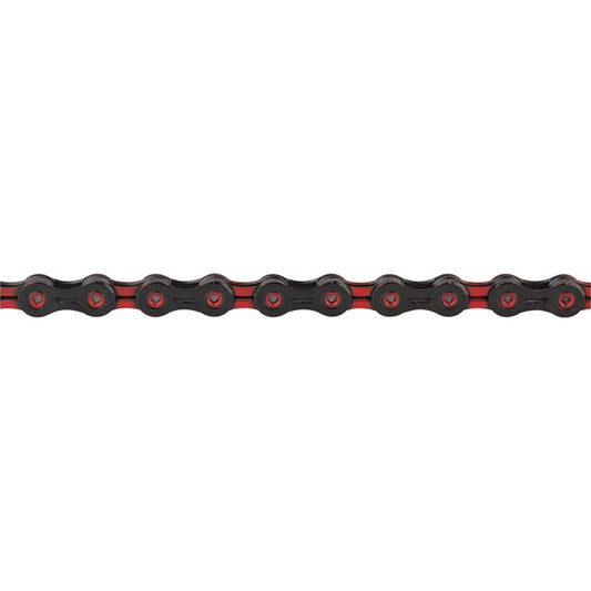 KMC DLC 11 Chain - 11-Speed, 118 Links, Black/Red
