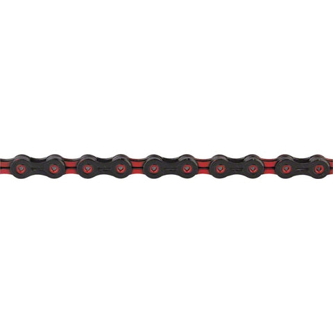 KMC DLC 11 Chain - 11-Speed, 118 Links, Black/Red