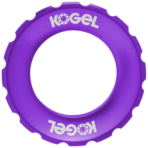 Kogel Bearings Center Lock Rotor Lockring, Purple  NLS