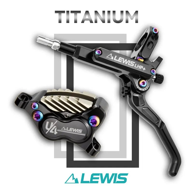 Lewis LHP+ U4T 4 Pistons Disc Brake with Ti Mounting Bolts