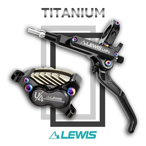Lewis LHP+ U4T 4 Pistons Disc Brake with Ti Mounting Bolts