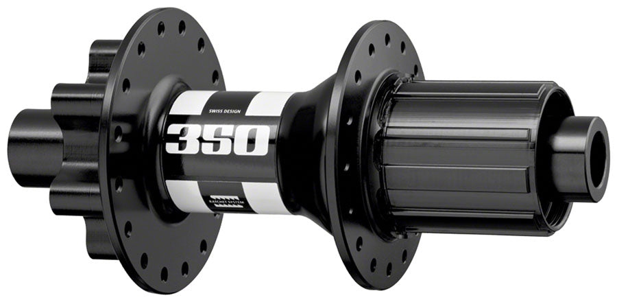 DT Swiss 350 Rear Hub - 12 x 148mm Boost, 6-Bolt, HG 11, Black/White, 28H