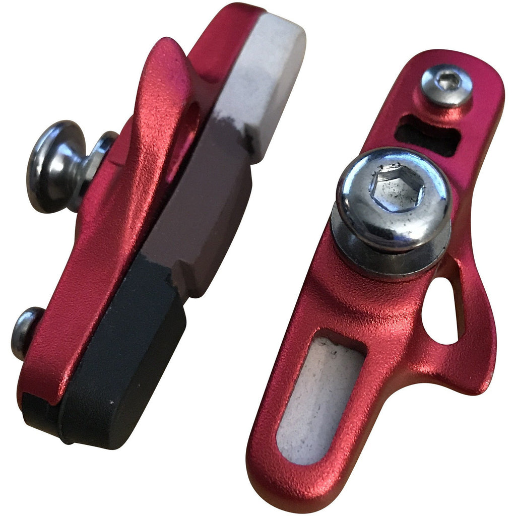 Pastillas de Freno Carretera Alligator Compatible Shimano 55mm Rojo