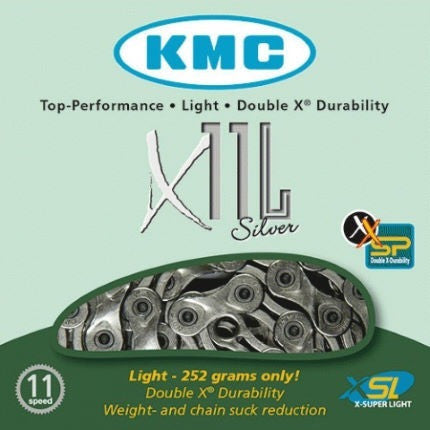 Cadena KMC X11EL Extra-Light Silver 11 velocidades - Bike Center
