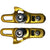 Pastillas de Freno Carretera Alligator Compatible Shimano 55mm Dorado