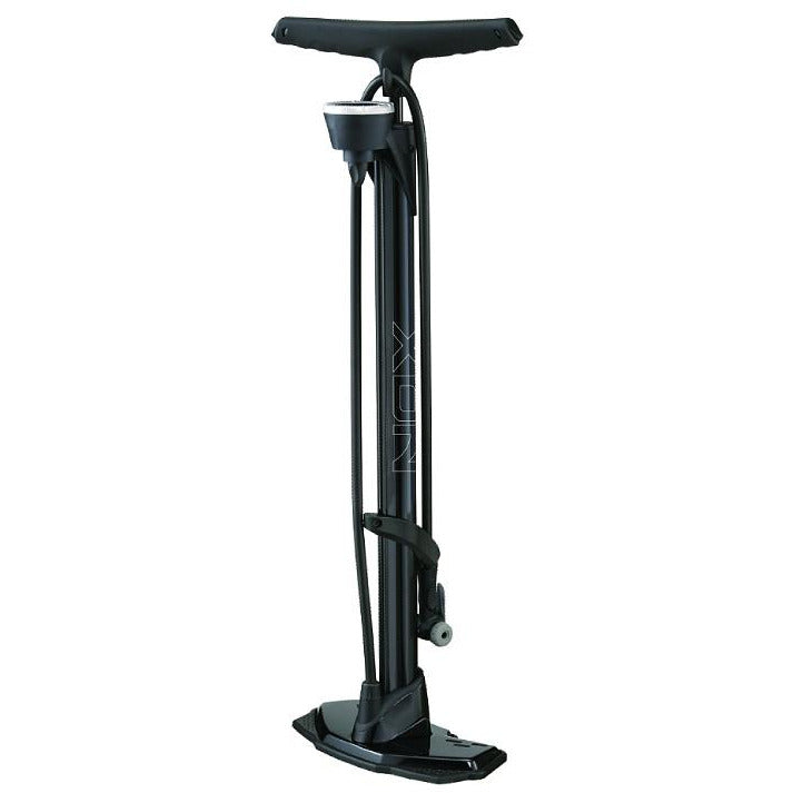 Inflador de Pie Deluxe Aluminio Extra Liviana Presta Schrader 160psi Negro