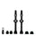 Muc-Off, Valvula Presta Ruta y MTB - Black, 60mm