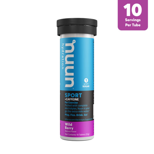 Nuun Sport Caffeine 10 Tablets, Wild Berry - Bike Center