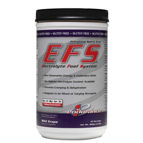 First Endurance EFS Drink Mix: Mild Grape 25 Serving Canister - Bike Center