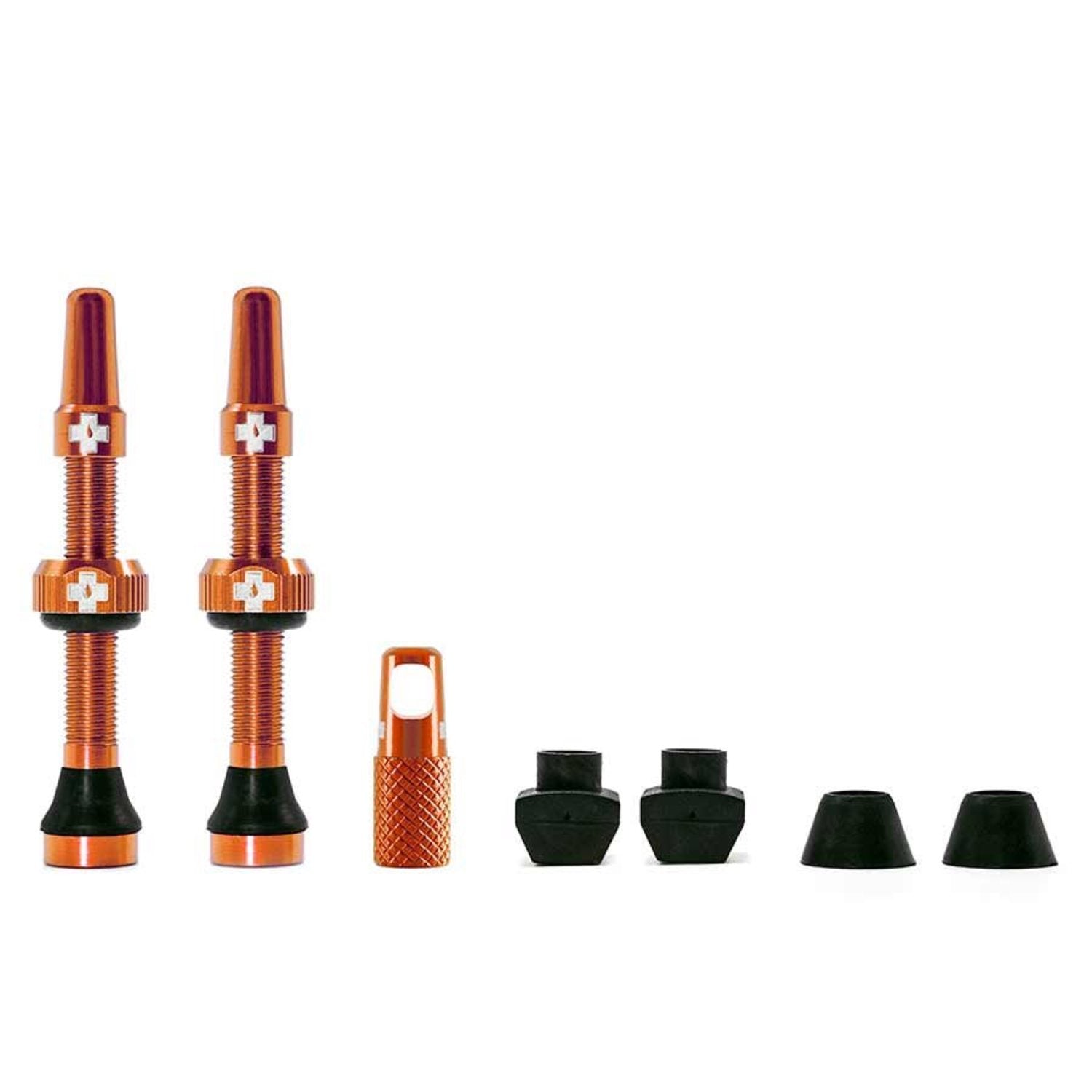 Muc-Off, Valvula Presta Ruta y MTB - Orange, 44mm - Bike Center