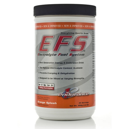 First Endurance EFS Drink Mix: Orange Splash 25 Serving Canister - Bike Center