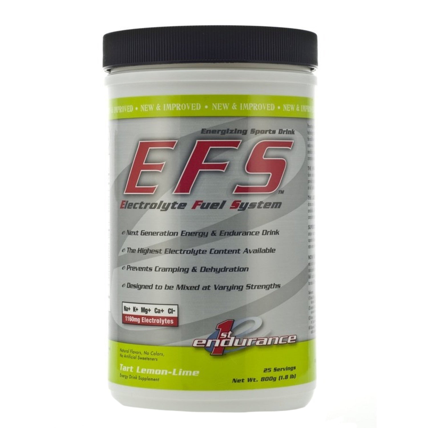 First Endurance EFS Drink Mix: Lemon Lime 25 Serving Canister - Bike Center