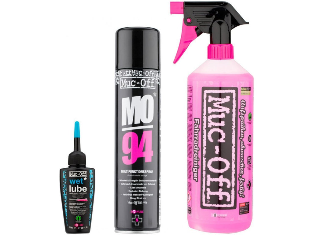 Muc-Off Wash, Protect and Lube Kit