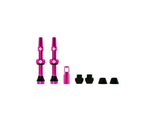 Muc-Off, Valvula Presta Ruta y MTB - Pink, 44mm - Bike Center
