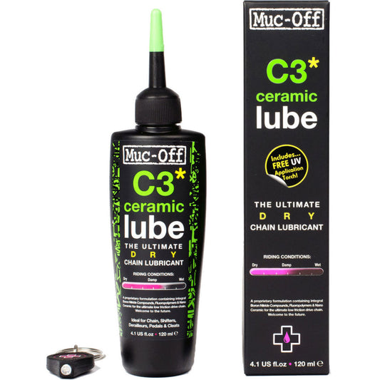 Muc-Off C3 Dry Ceramic Bike Chain Lube - 120ml, Drip - Bike Center